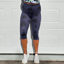 Ladda upp bild till gallerivisning, 3/4 Tights Midnight Leaves
