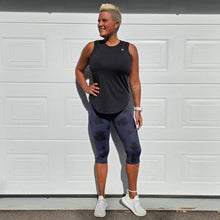 Ladda upp bild till gallerivisning, 3/4 Tights Midnight Leaves