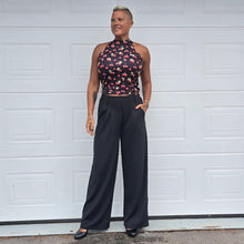 Lataa kuva Galleria-katseluun, Musta kirsikkainen pellava