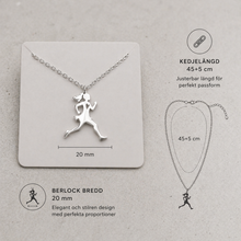 Ladda upp bild till gallerivisning, "På Språng" - Silver - Halsband