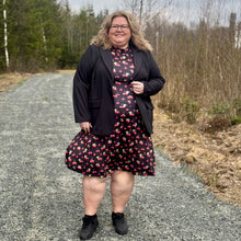 Ladda upp bild till gallerivisning, Black Cherry Knälång Byxkjol