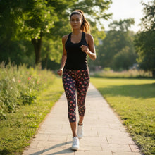 Lataa kuva Galleria-katseluun, Mustat kirsikkasukkahousut 7/8