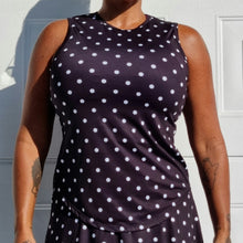Ladda upp bild till gallerivisning, Prickigt Linne Svart