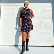 Ladda upp bild till gallerivisning, Prickigt Linne Svart