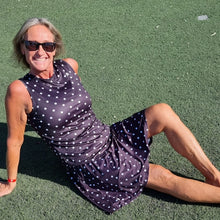 Ladda upp bild till gallerivisning, Prickigt Linne Svart