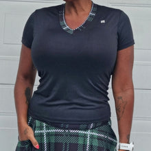 Ladda upp bild till gallerivisning, V-ringad Topp Rutig