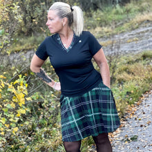 Ladda upp bild till gallerivisning, V-ringad Topp Rutig