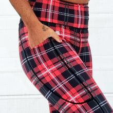 Ladda upp bild till gallerivisning, Rutiga Tights Röda