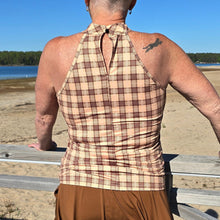 Ladda upp bild till gallerivisning, Beige Rutigt Linne