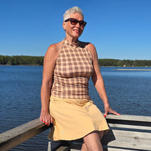 Ladda upp bild till gallerivisning, Beige Rutigt Linne