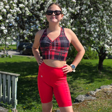 Ladda upp bild till gallerivisning, Rutig Sport-BH Röd