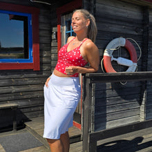 Ladda upp bild till gallerivisning, Vit Lång Byxkjol med Fickor