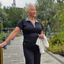 Ladda upp bild till gallerivisning, V-ringad topp med Krage - Hundtand