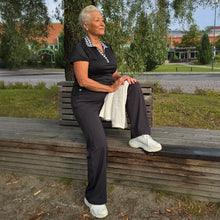 Ladda upp bild till gallerivisning, V-ringad topp med Krage - Hundtand