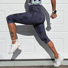 Ladda upp bild till gallerivisning, 3/4 Tights Midnight Leaves