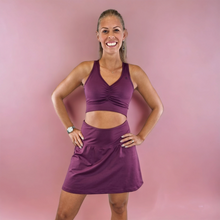 Ladda upp bild till gallerivisning, Smart Byxkjol Plommon Lila