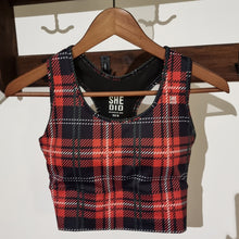 Ladda upp bild till gallerivisning, Rutig Sport-BH Röd