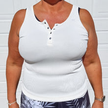 Ladda upp bild till gallerivisning, Ribbat Linne Vitt