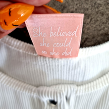 Ladda upp bild till gallerivisning, Ribbat Linne Vitt