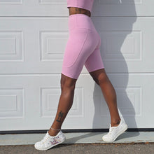 Ladda upp bild till gallerivisning, Pink Rose Cykelbyxor
