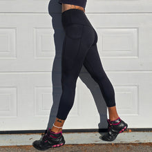 Ladda upp bild till gallerivisning, Svarta 7/8 tights med fickor
