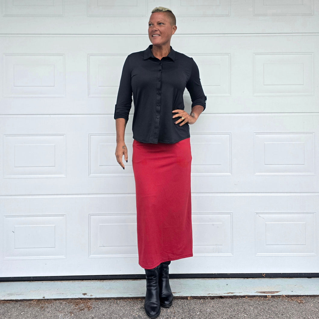 Winery Lång Zip-kjol med Innershorts