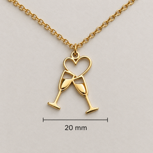 Ladda upp bild till gallerivisning, "Skål" - Guld  - Halsband
