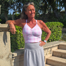 Ladda upp bild till gallerivisning, Rosa Rutig Sport-BH
